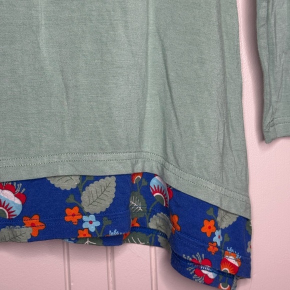 Matilda Jane Green Long Sleeve Tee with Floral Accents - Picture 4 of 7